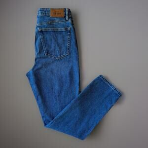 Sezane Denim Jeans Women's 27 Blue High Rise Straight Minimalist Glam New York